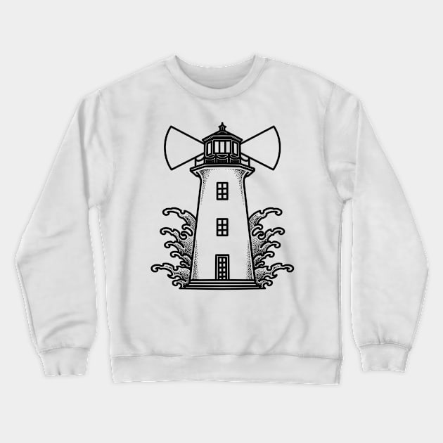 lighthouse Crewneck Sweatshirt by Sadhakaya